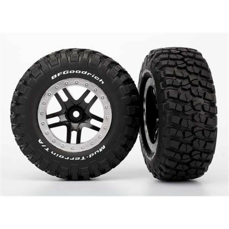 2 roues Arrière 2WD / Av et arr 4WD Noir / Argent Traxxas 5883 - Breizh Modélisme.