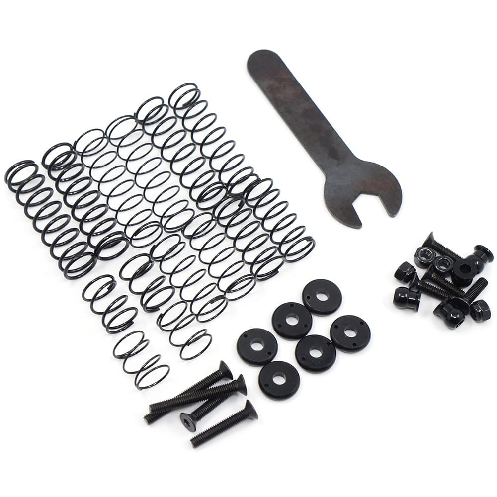 Yeah Racing 2 Amortisseurs Desert Lizard 110mm noir pour Crawler 1/10