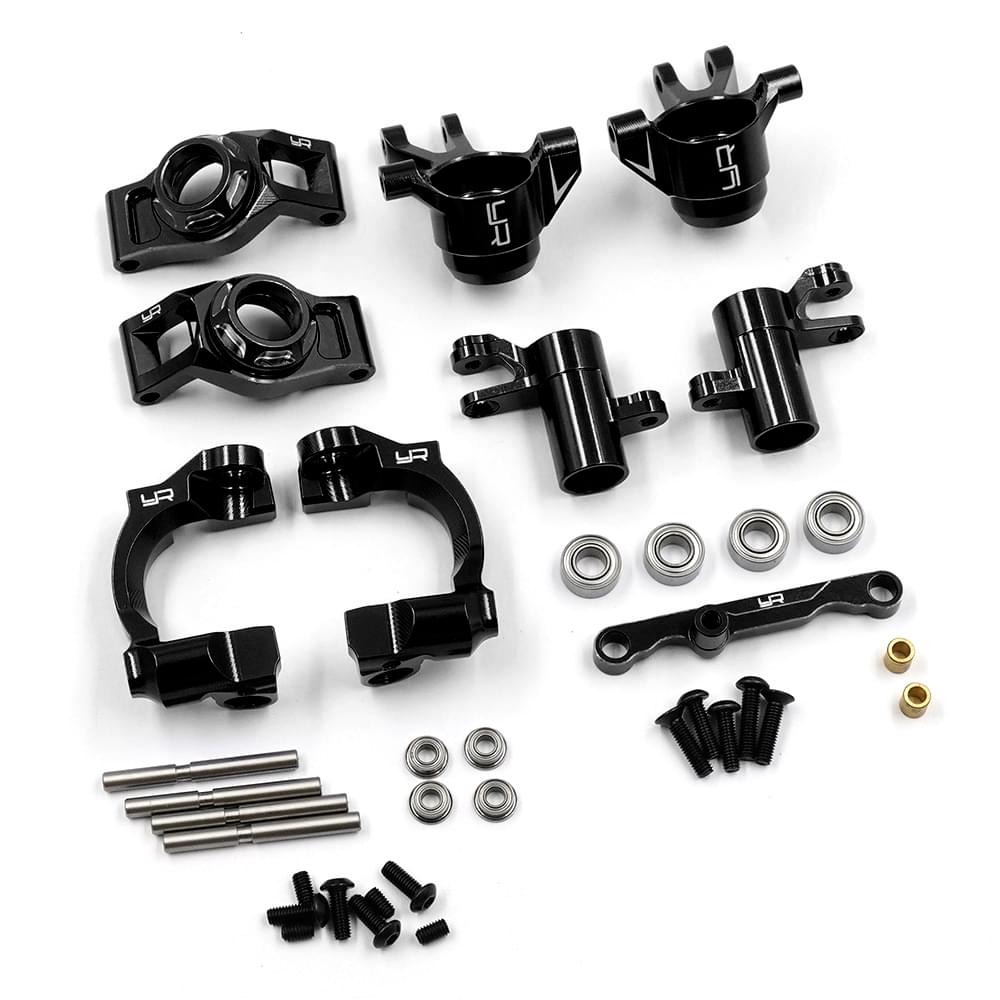 Kit upgrade aluminium noir pour Traxxas Mini Maxx Mini XRT
