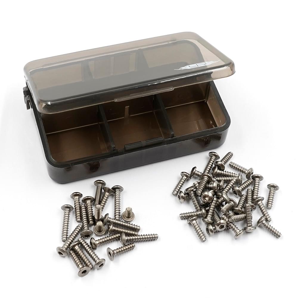 Assortiment de vis en titane avec boîte pour Tamiya DT-03 - TSAS-0034 - Breizh Modélisme.