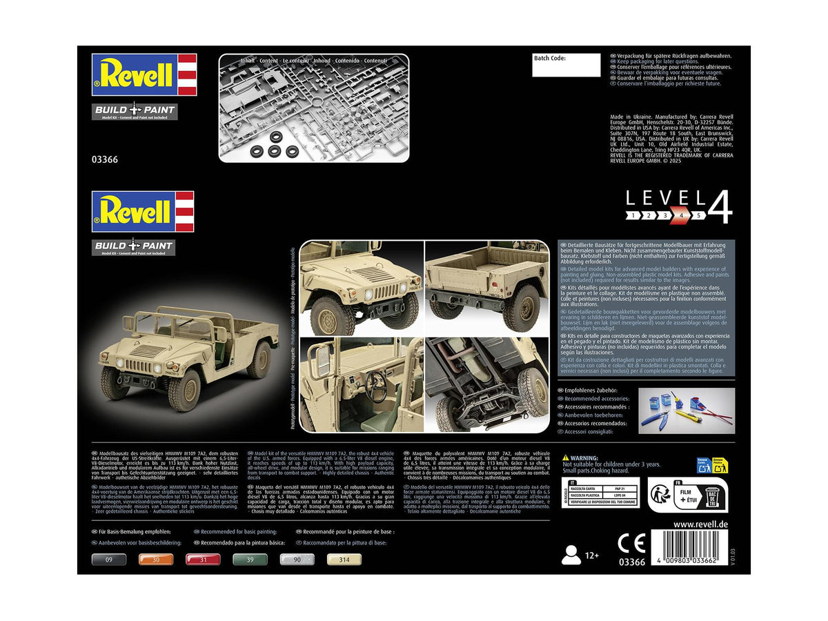 Maquette militaire Revell 03366 HMMWV M109 7A2