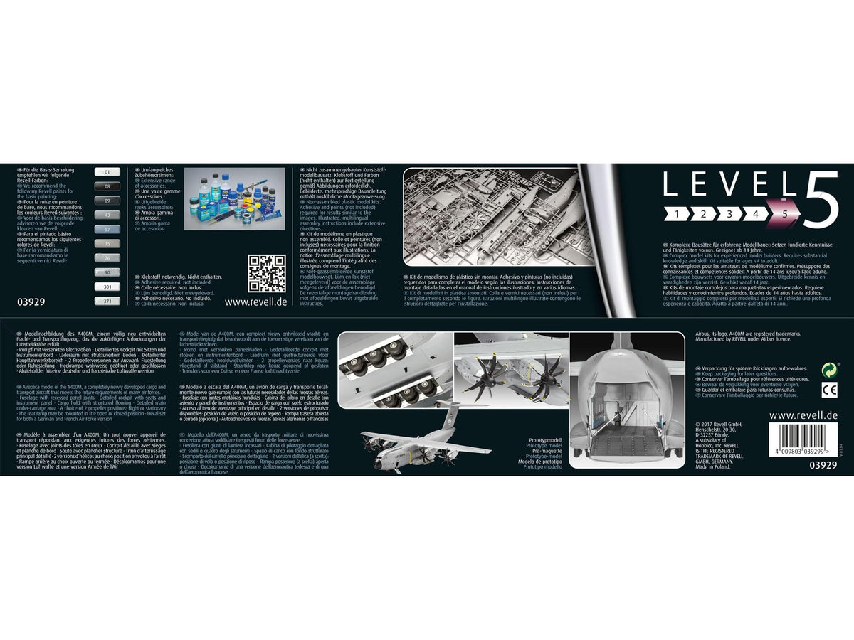 Maquette avion Revell 03929 Airbus A400M "ATLAS"