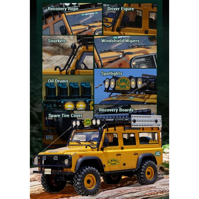 Crawler FMS 1/10 Land Rover Defender 110 FCX10 Scaler ARTR kit (RS) FMS11045RS