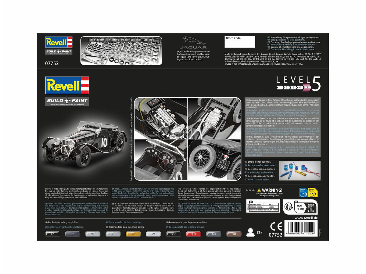 Maquette voiture Revell 07752 Jaguar SS 100