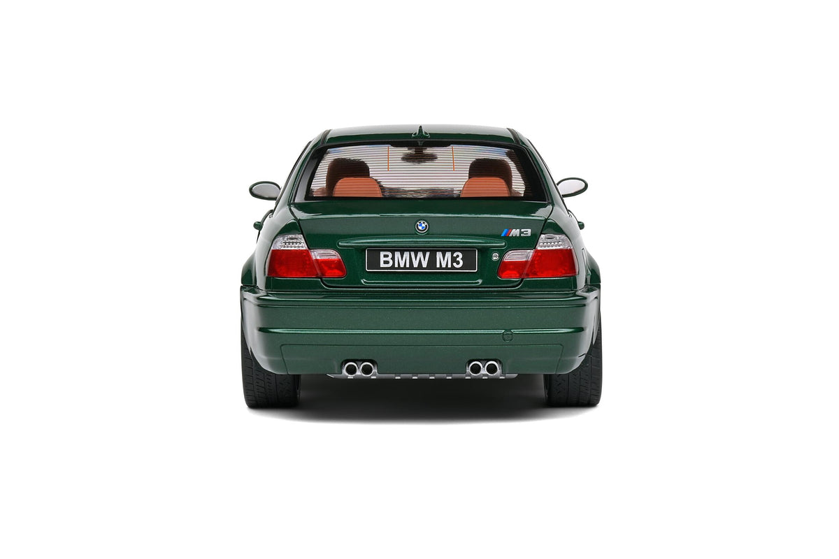 Solido S1806507 miniature collection 1/18 BMW E46 M3 Coupe Oxford Green 2000 - Breizh Modélisme.