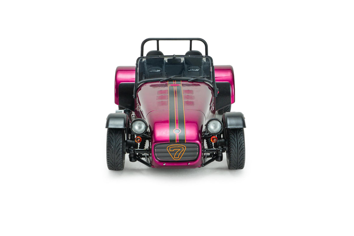 Solido S1801806 Voiture miniature collection 1/18 Caterham Seven 275 violet métallique 2014 - Breizh Modélisme.
