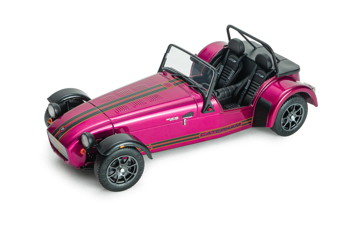 Solido S1801806 Voiture miniature collection 1/18 Caterham Seven 275 violet métallique 2014 - Breizh Modélisme.
