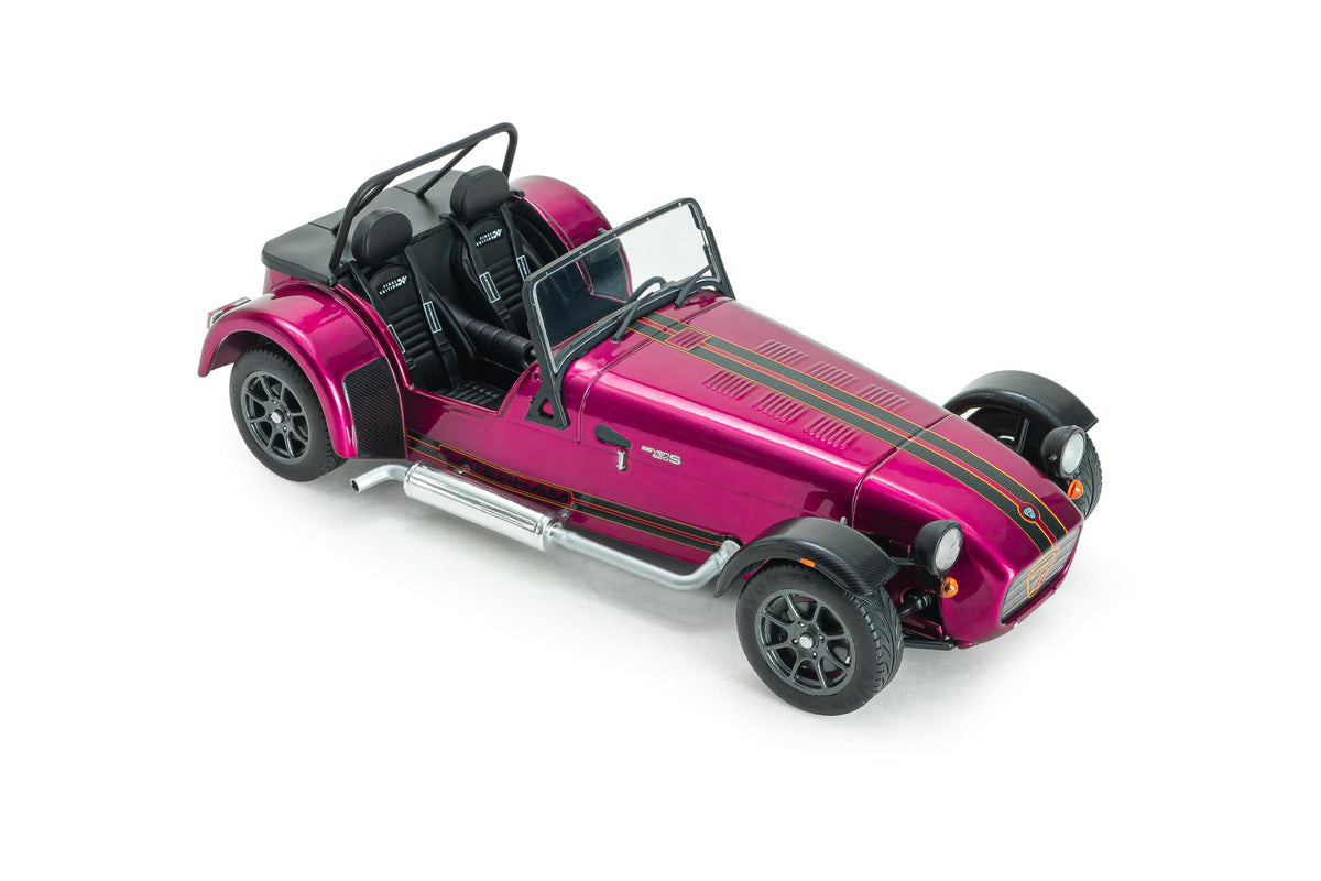 Solido S1801806 Voiture miniature collection 1/18 Caterham Seven 275 violet métallique 2014 - Breizh Modélisme.