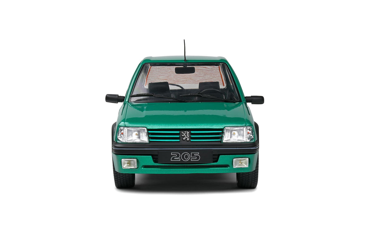 Solido S1801712 Voiture miniature collection 1/18 Peugeot 205 GTI Griffe – Vert Fluorite – 1992