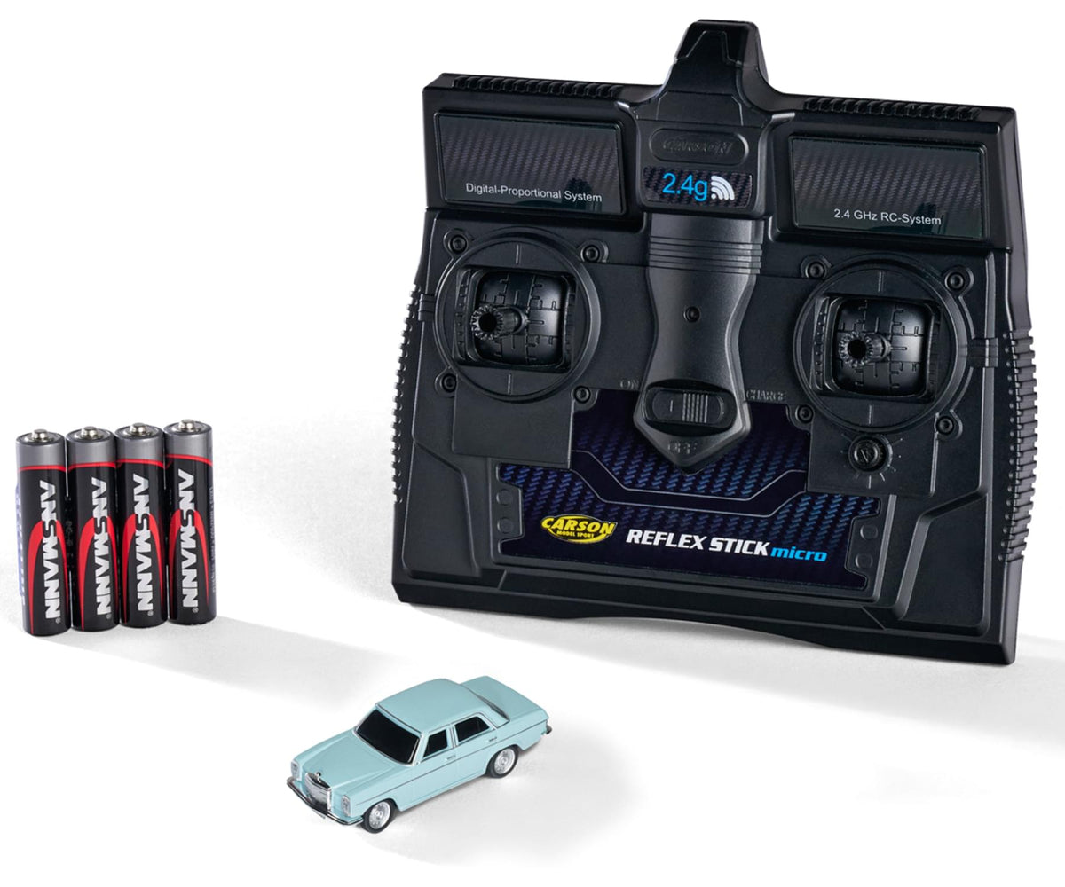 Mini voiture RC M-B 200/8 bleu 1/87