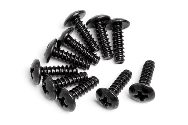 Vis autotaraudeuses à tête ronde Maverick RC (M3x10 mm) (10 pcs) - MV22047