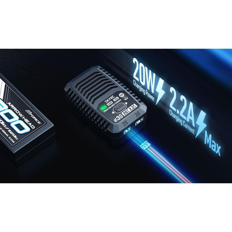 Chargeur rapide pour batteries Lipo, Li-ion (2-3S)