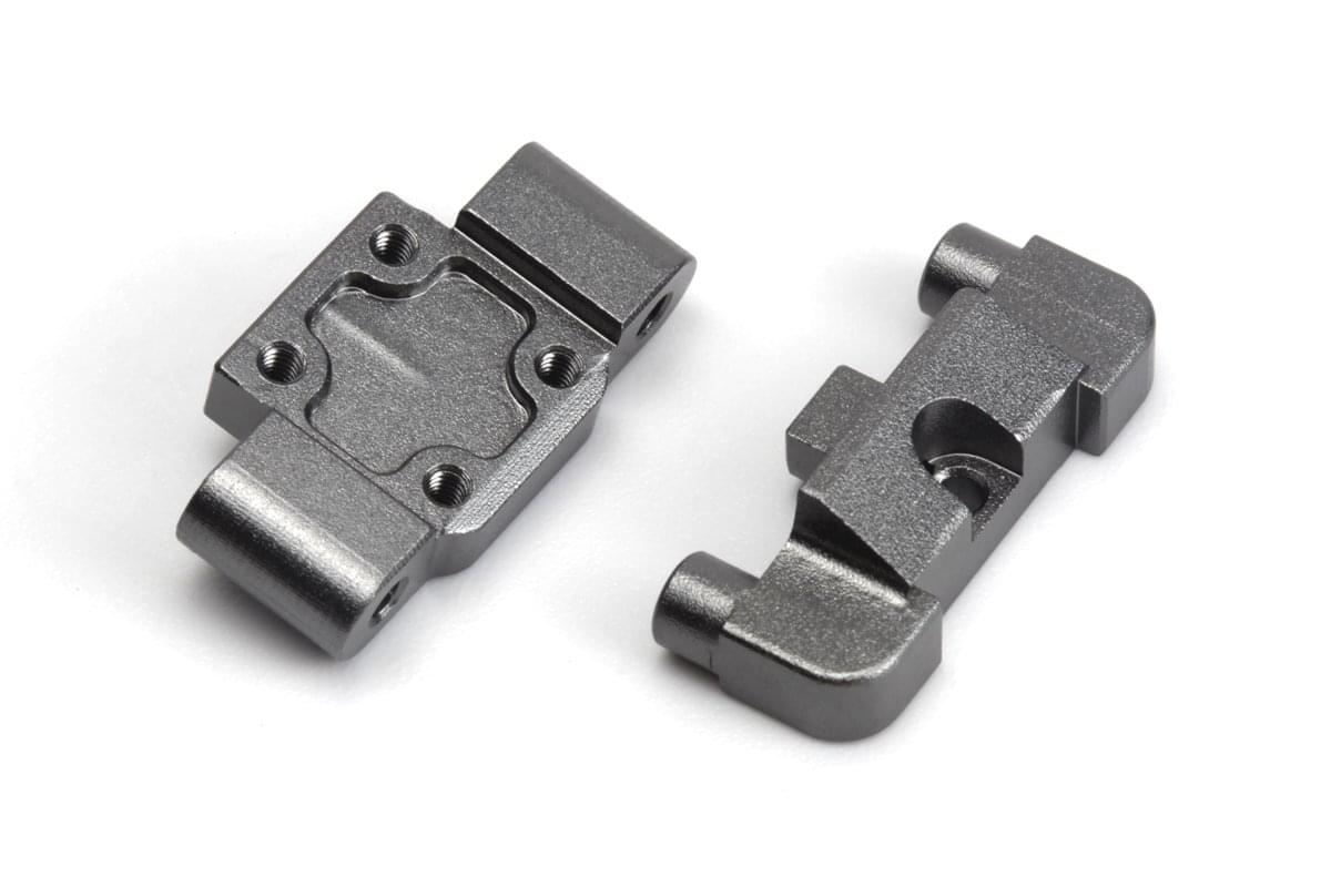 Ensemble de blocs de pivot avant en aluminium Maverick RC (gris) - MV150864