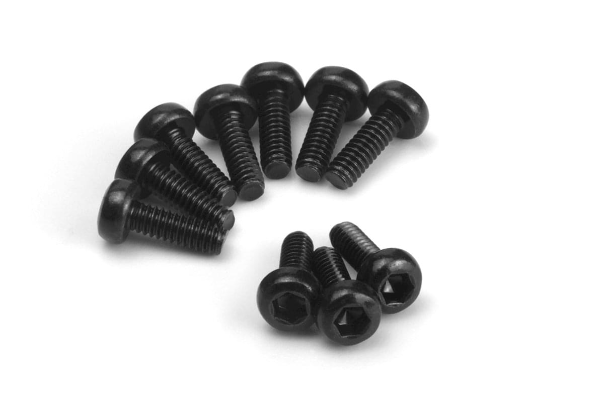 Vis à tête bouton HPI Racing M1,7 x 5 mm (douille hexagonale/10 pcs) - HP161177