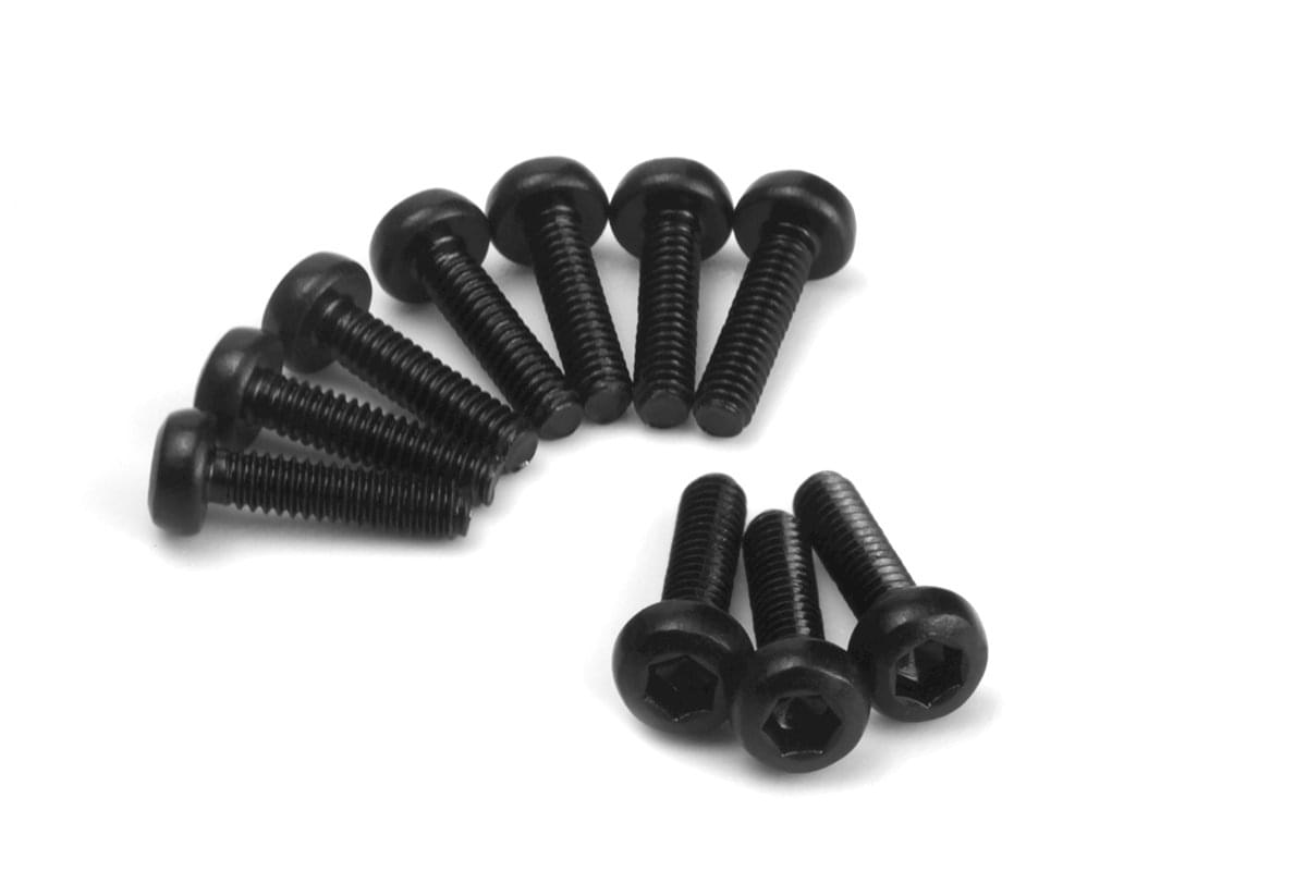 Vis à tête bouton HPI Racing M1,7 x 7 mm (douille hexagonale/10 pcs) - HP161178