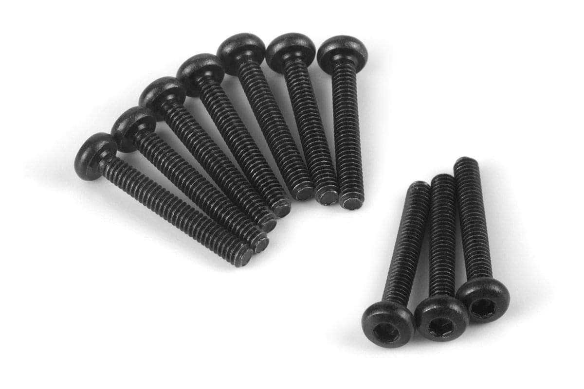 Vis à tête bouton HPI Racing M2x14mm (douille hexagonale/10 pcs) - HP161223
