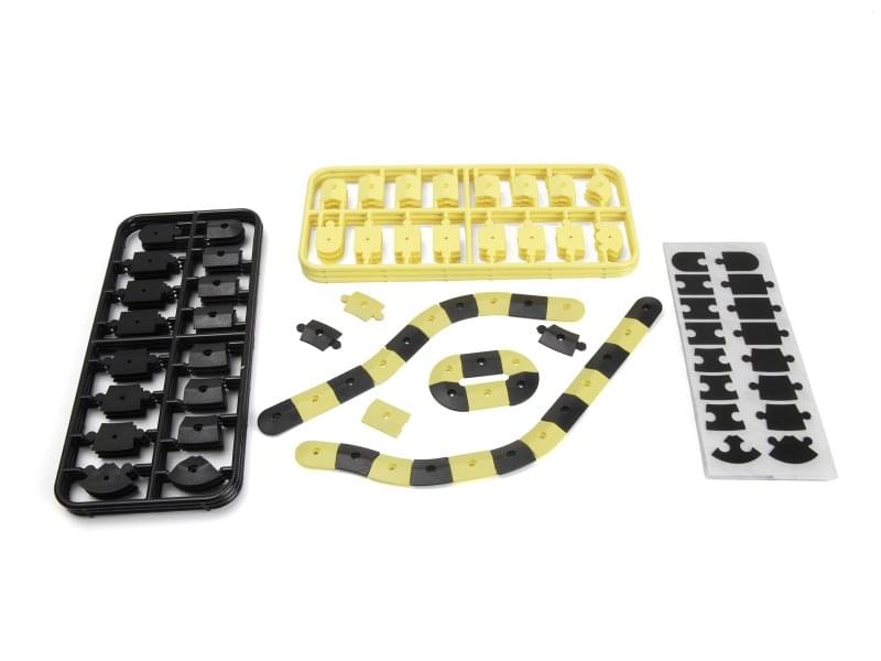 HPI 161411 Set de bordures jaune pour piste nano TTR 1/64