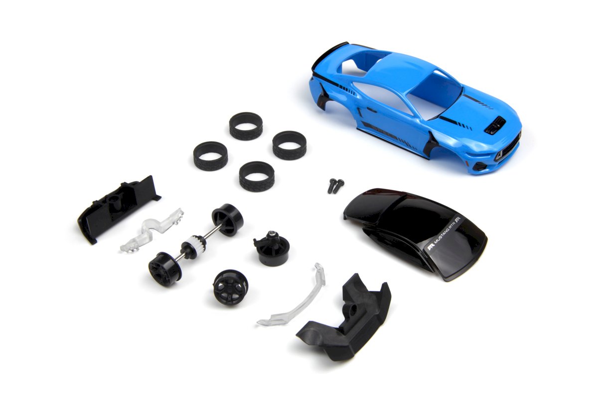 Carrosserie HPI Racing nano-TTR Ford Mustang RTR Spec5 1/64 Bleu 161435 - Breizh Modélisme.