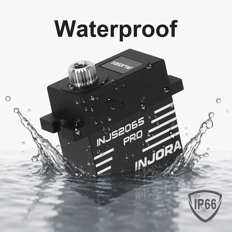 Servo Injora INJS2065 Pro 9kg avec support et klaxon pour 1/18 TRX4M