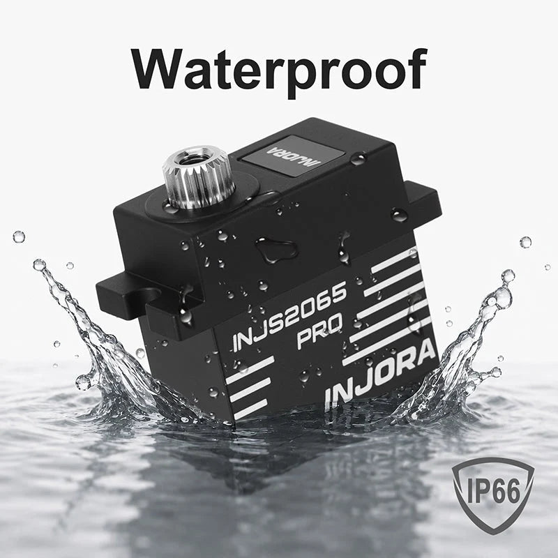 Servo Injora INJS2065 Pro 9kg avec support et klaxon pour 1/18 TRX4M