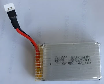 Batterie Lipo 3.8V 800mAh K160 - WLK160.0017 - Breizh Modélisme.