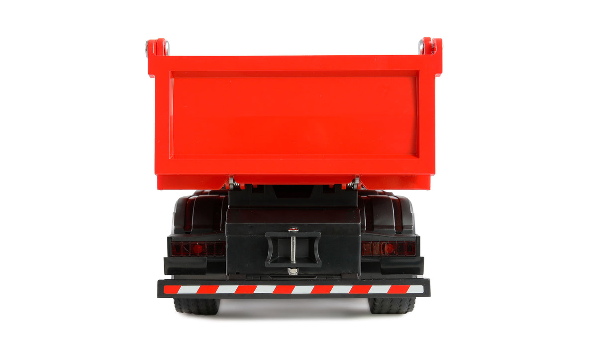 Camion Benne RC en Métal Mercedes-Benz Arocs Muldenkipper 84/h ChVD 1:18 RTR rouge - Breizh Modélisme.