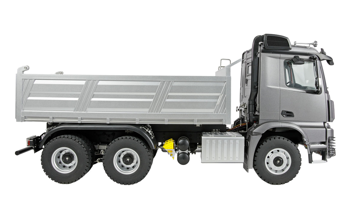 Camion de chantier RC full métal 6x6 Mercedes-Benz Arocs 1/14 gris 22728