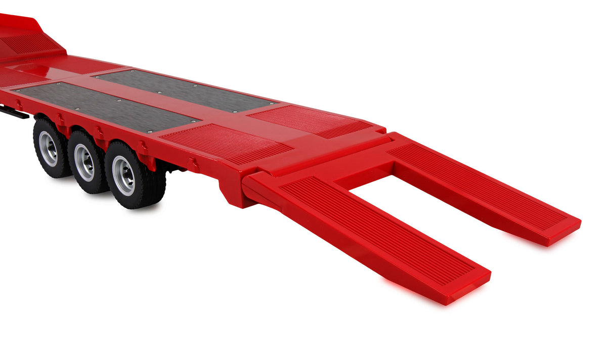 Amewi Scania 770S rouge 1/18 avec remorque porte-engins RC – 22775 - Breizh Modélisme.