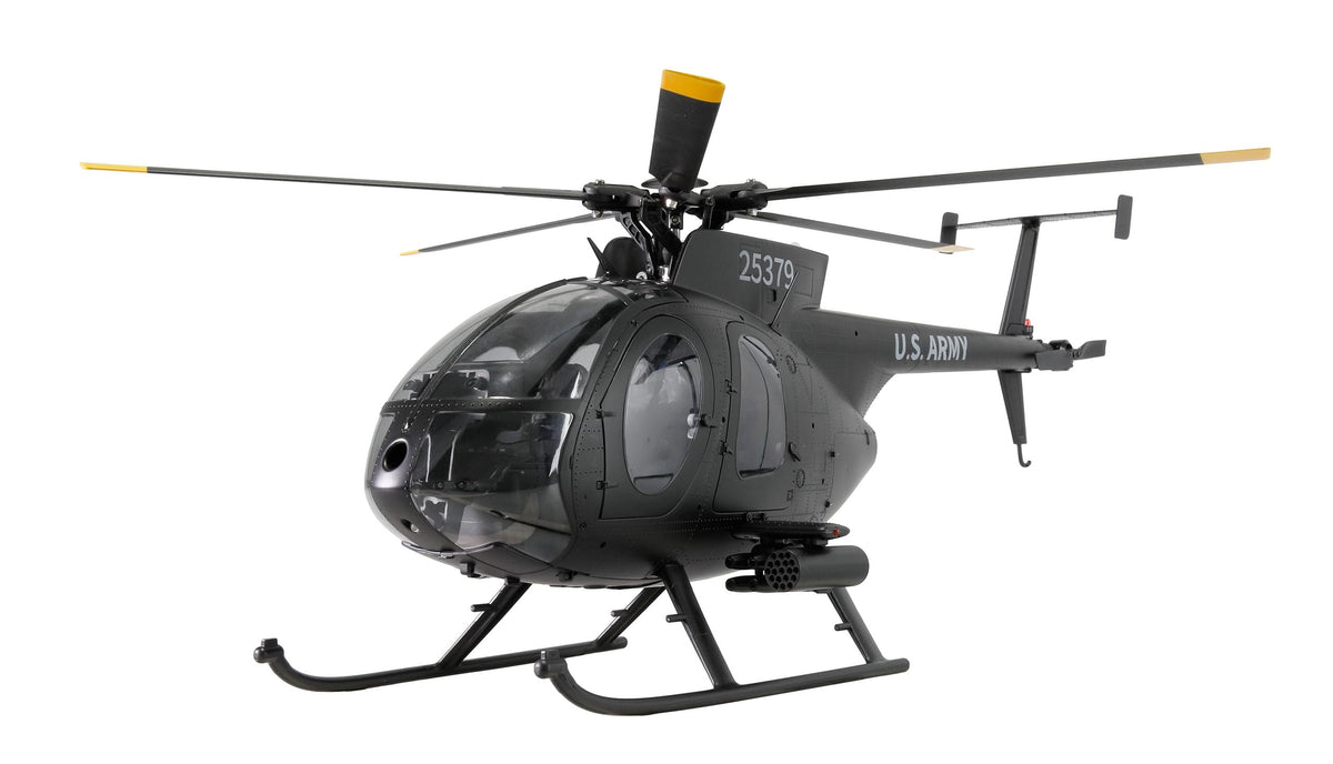 Hélicoptère RC GPS MD500 Pro Amewi – Édition Noire, 9 Canaux 3D/6G RTF, LiDAR-TOF, Mallette
