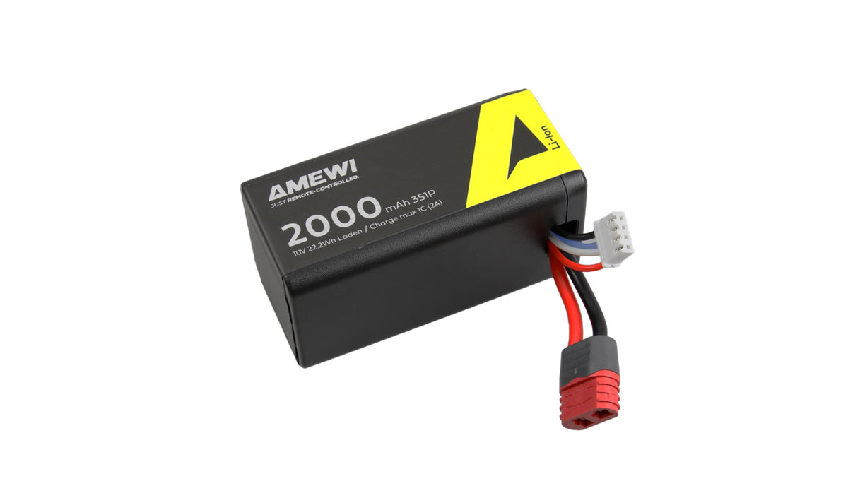Batterie LiPo 3S 11,1 V 2000mAh Dean coque rigide - 28701 - Breizh Modélisme.