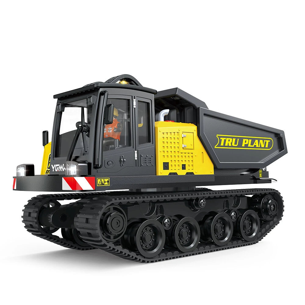 Tombereau chenillé RC FM Electrics FMT14R 1/50 à benne basculante
