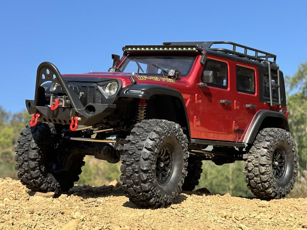 DF Models Crawler RC DF-04S PRO 1/10 Scale rouge métal – Brushless RTR 3227