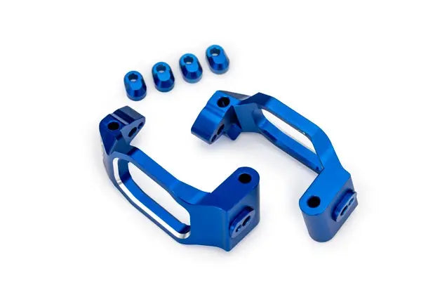 Blocs de roulettes en aluminium bleu (paire) Maxx, Maxx Slash - Traxxas 10232-BLUE - Breizh Modélisme.