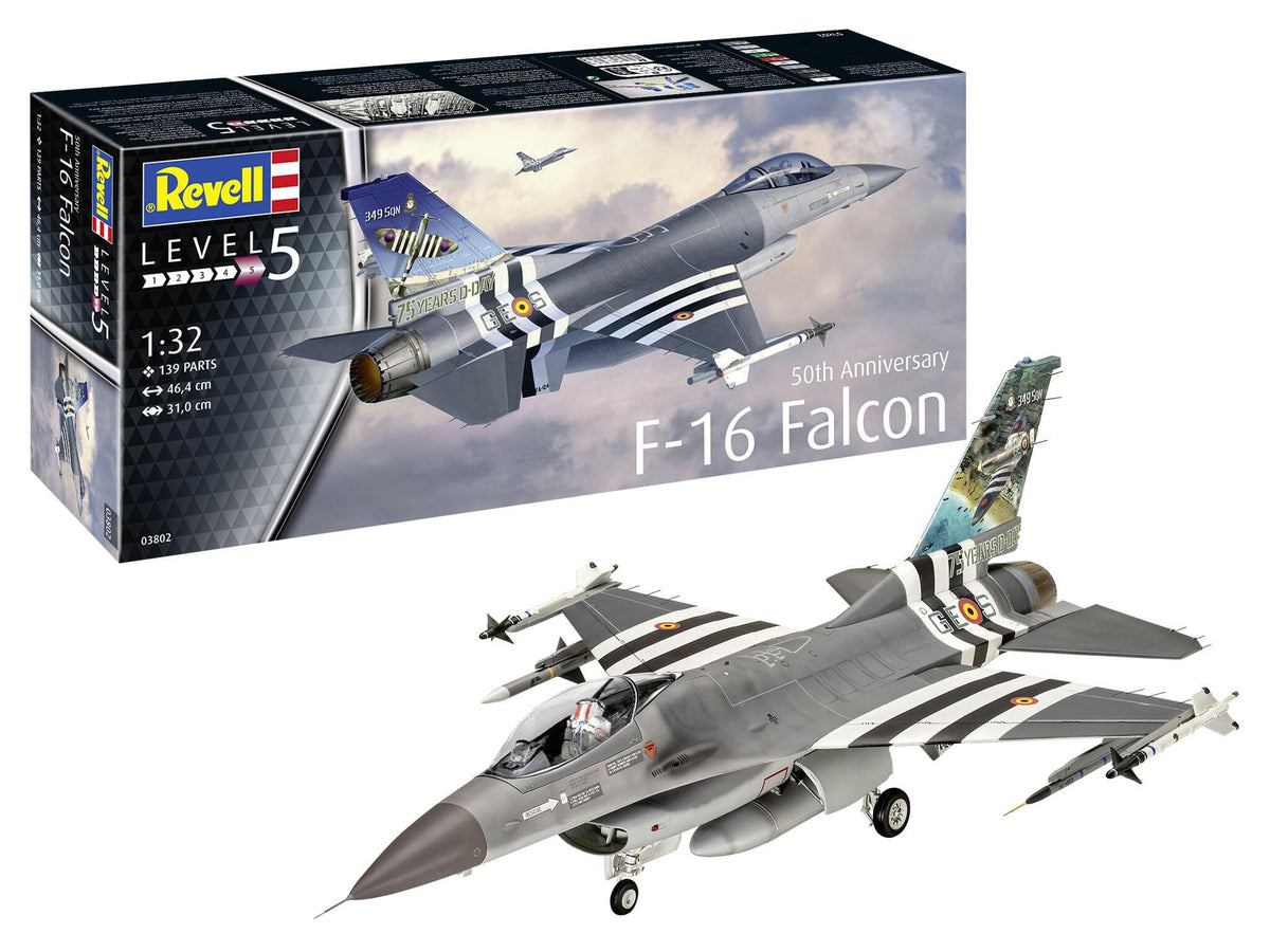 Maquette avion Revell 03802 50ème anniversaire F-16 Falcon