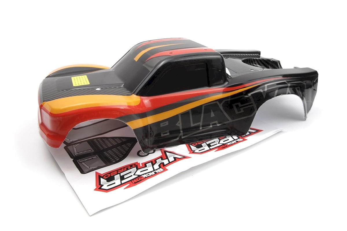 Carrosserie rouge/orange Blackzon Vyper SC - 540279