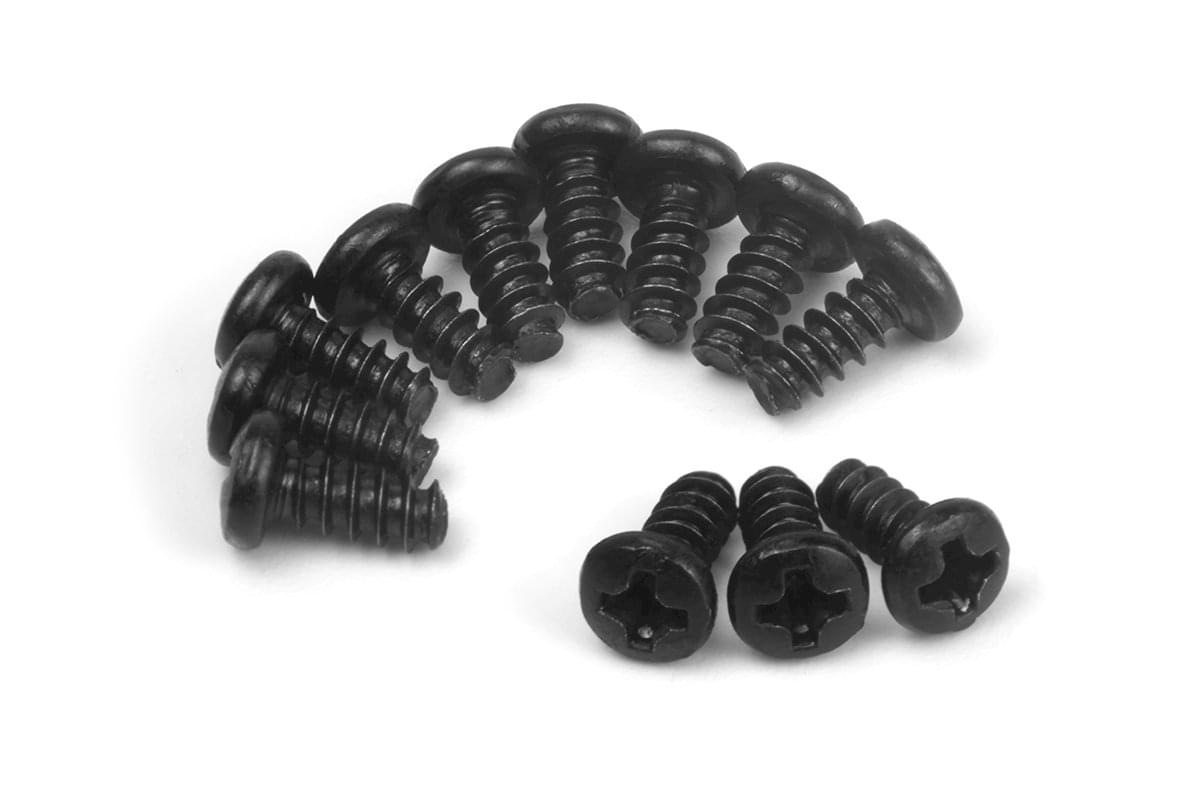 Vis autotaraudeuses à tête cylindrique BLACKZON PBHO2,6×6 mm (12 pièces) - 540460