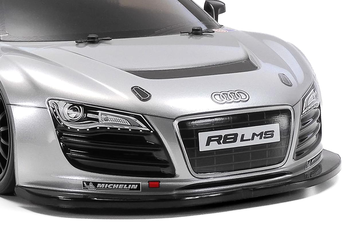 Tamiya Audi R8 LMS 2008 TT02 - 47517 (Carrosserie pré-peinte)