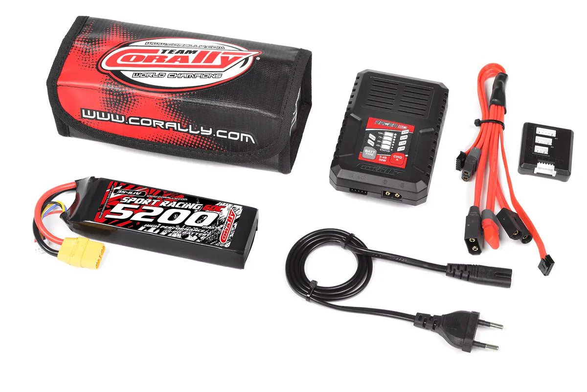 Kit de démarrage RC Corally Lipo 3S 5200mAh XT90 - C-47231-03-01