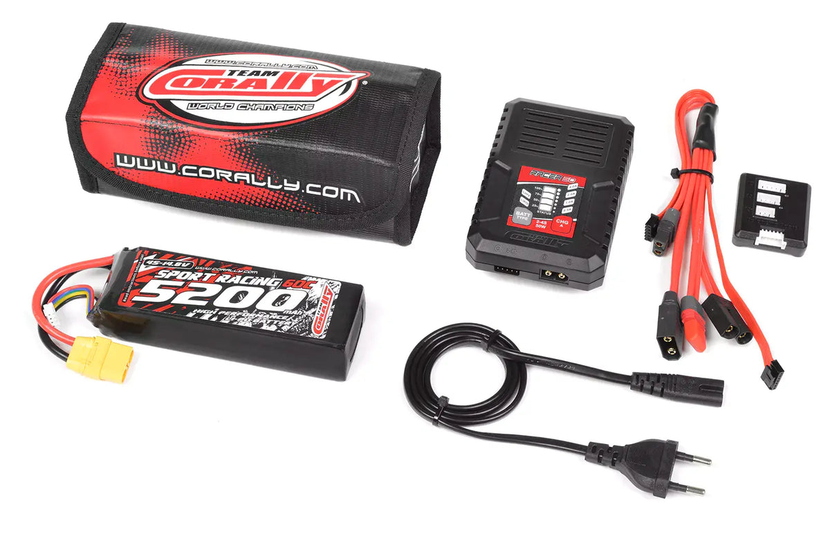 Kit de démarrage RC Corally Lipo 4S 5200mAh XT90 - C-47232-03-01