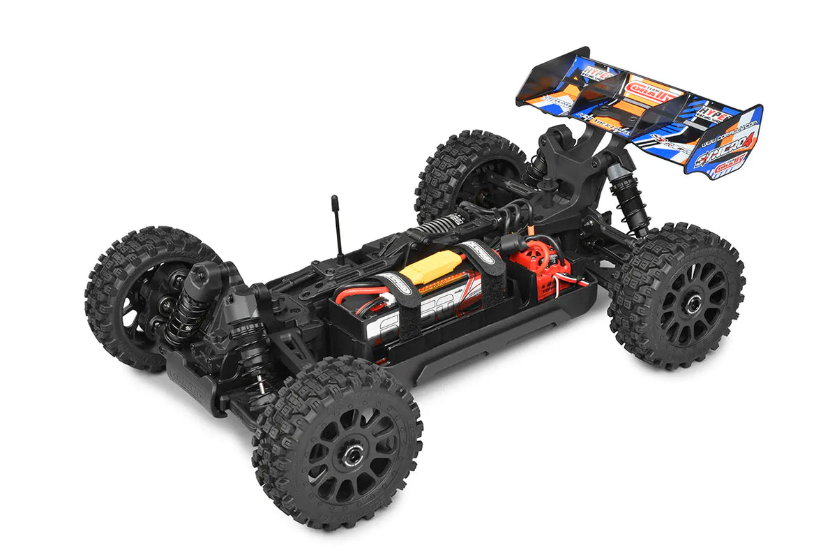 Corally Syncro-4 orange – Buggy RC 1/8 4x4 Brushless RTR – C-00295-O - Breizh Modélisme.
