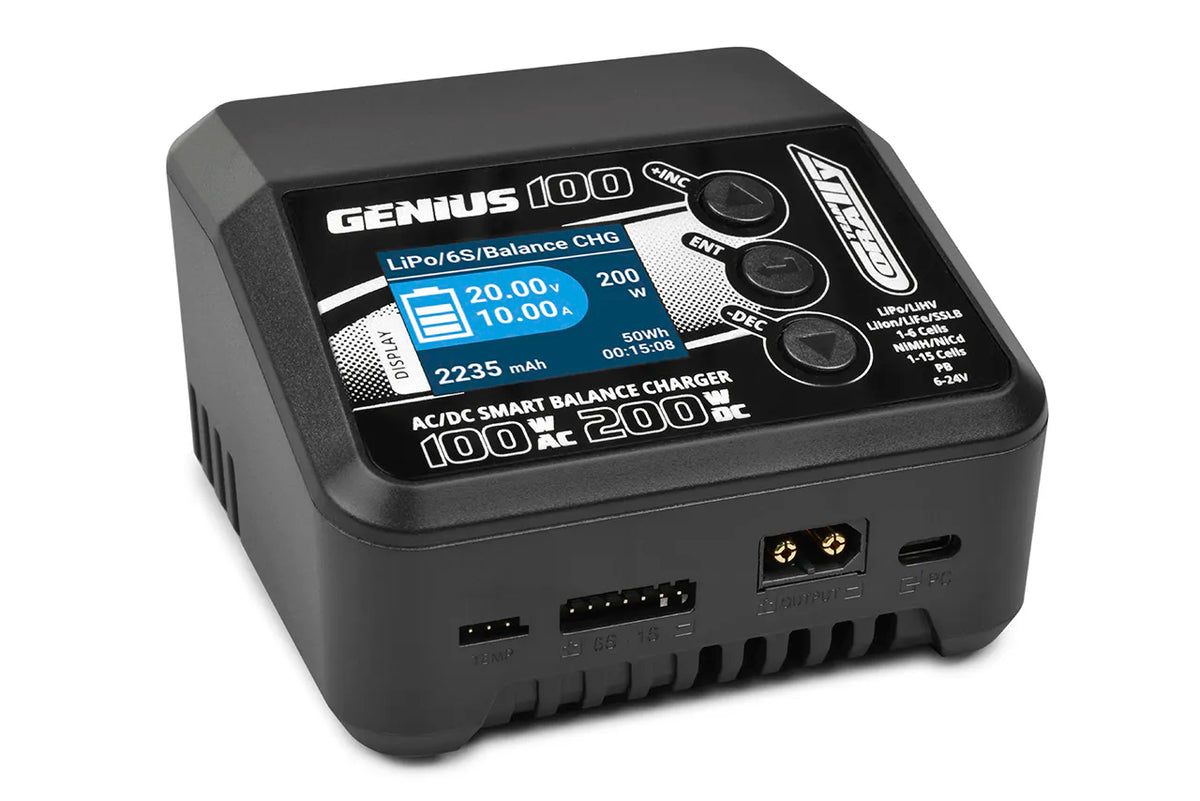 Chargeur Genius 100 AC/DC 100W pour Lipo 1-6S NiMH