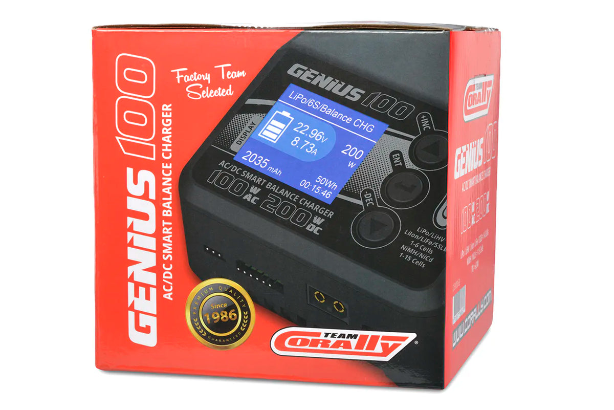 Chargeur Genius 100 AC/DC 100W pour Lipo 1-6S NiMH