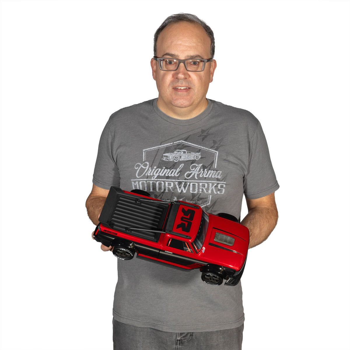 Arrma Infraction GROM 3S BLX 4x4 RTR Street Basher 1/12 rouge – ARA2315ST1