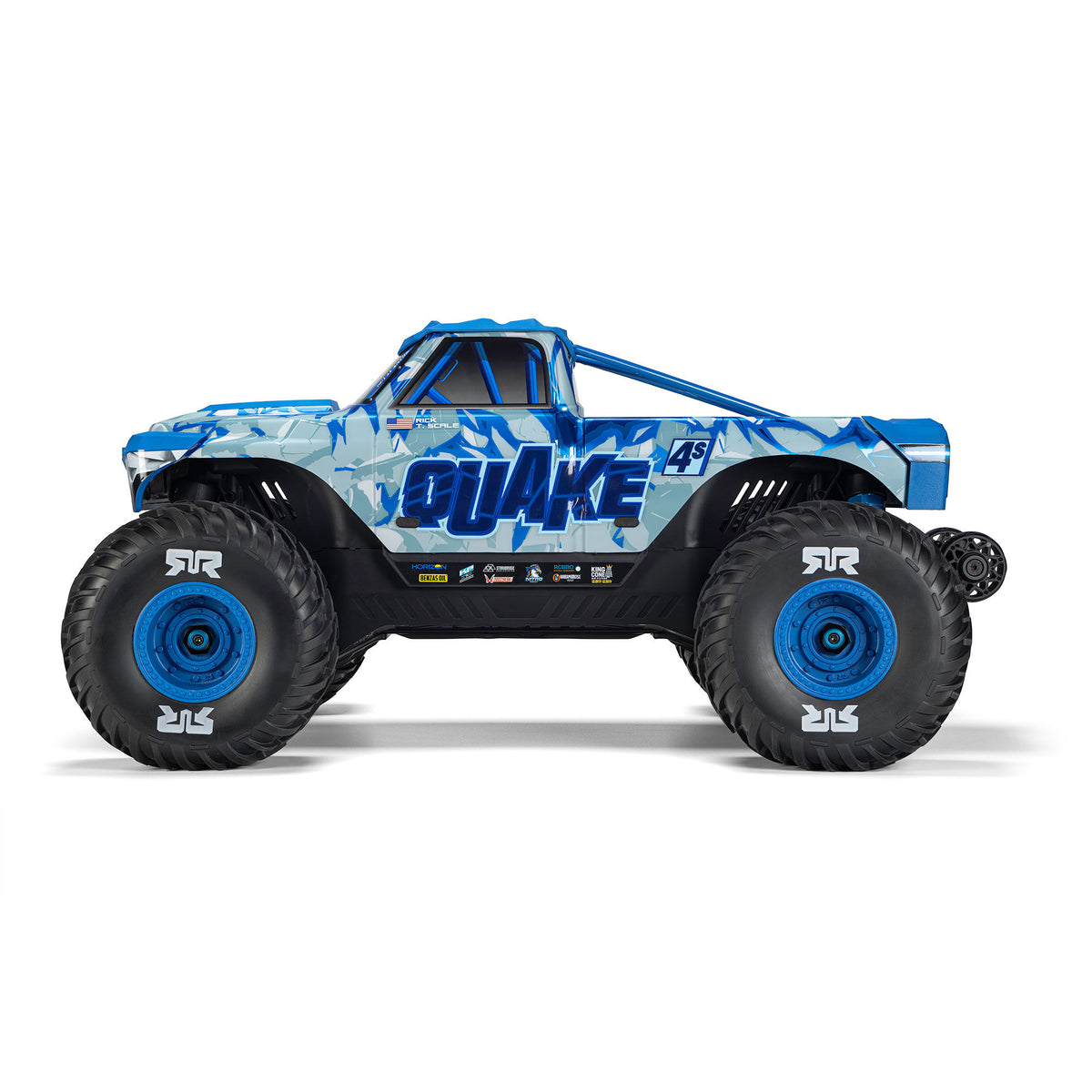 Monster truck RC ARRMA Quake 4S DSC 4x4 RTR 1/8 blanc/bleu – ARA4437T2