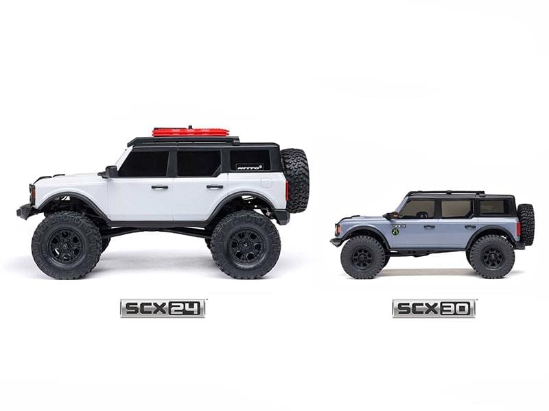Crawler 1/30 Ford Bronco 4X4 RTR SCX30 gris - AXI-2048T2