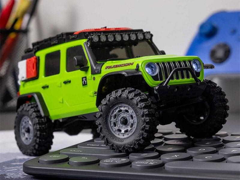 Crawler 1/30 Jeep Wrangler JLU 4X4 RTR SCX30 vert - AXI-2261T1