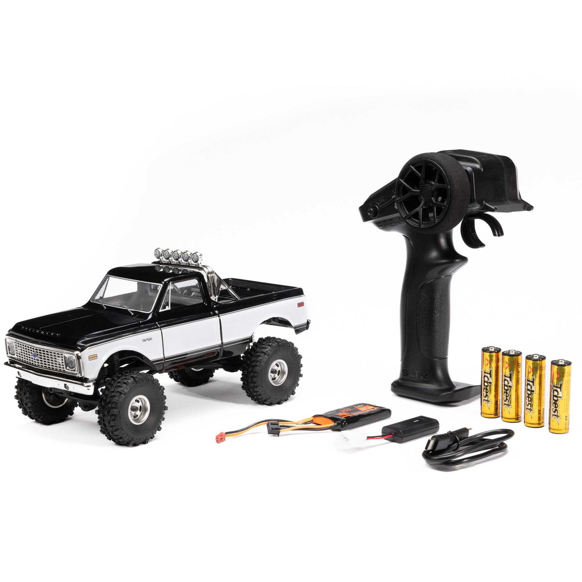 Crawler 1/24 SCX24 1967-1972 Chevrolet C10 4WD 4X4 RTR orange - Breizh Modélisme.