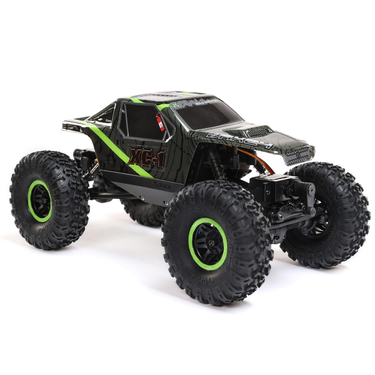 Mini rock crawler tout-terrain 4x4 AX24 XC-1 4WS RTR 1/24 vert - AXI00003T1