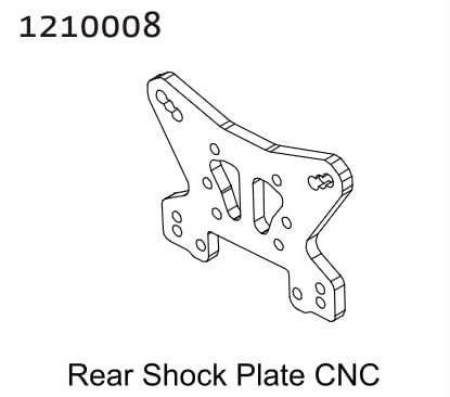 Support d'amortisseur arrière en aluminium Neon Buggy - 1210008
