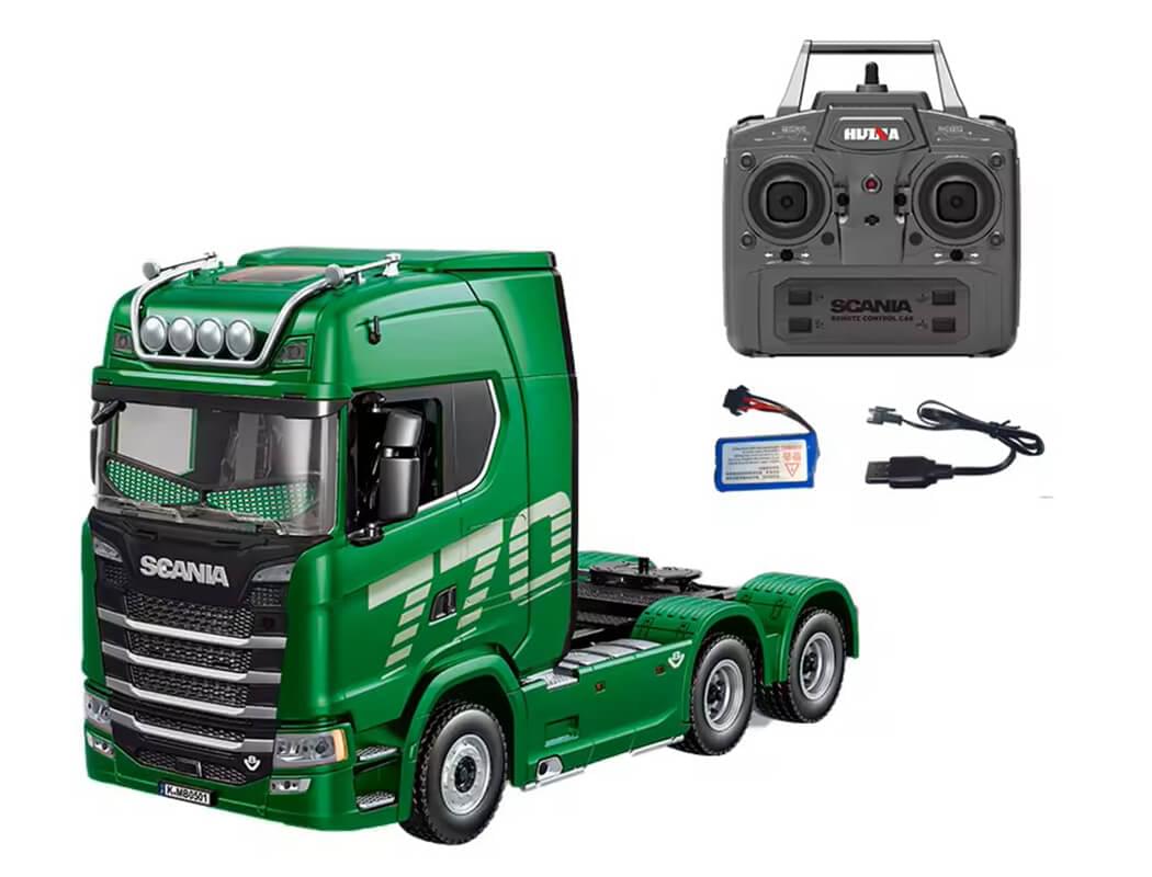 Camion Huina Scania 770S RC Truck RTR vert 1501s